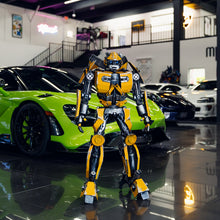 Load image into Gallery viewer, 44" Yellow Robot Sculpture