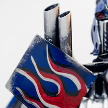 Load image into Gallery viewer, 44" Blue and Red Robot Sculpture