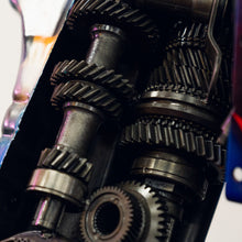 Load image into Gallery viewer, 79" Blue and Red Robot Sculpture