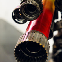 Load image into Gallery viewer, 79" Blue and Red Robot Sculpture