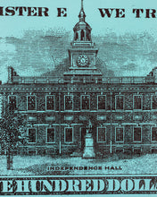 Load image into Gallery viewer, Benny Jr. & Independence Hall (Tiffany Blue) by Mister E