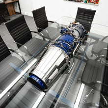 Load image into Gallery viewer, Functional Art Table by Tom Bates – Steel & Glass Design