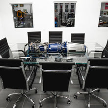 Load image into Gallery viewer, Functional Art Table by Tom Bates – Steel & Glass Design