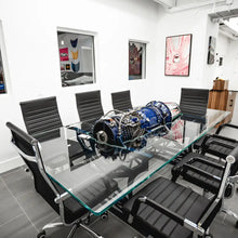 Load image into Gallery viewer, Functional Art Table by Tom Bates – Steel & Glass Design